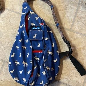 Kavu moose print rope bag